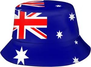 Cute Flag Bucket Hats Fashion Sun Cap Packable Outdoor Patriotic Fisherman Hat for Women Men