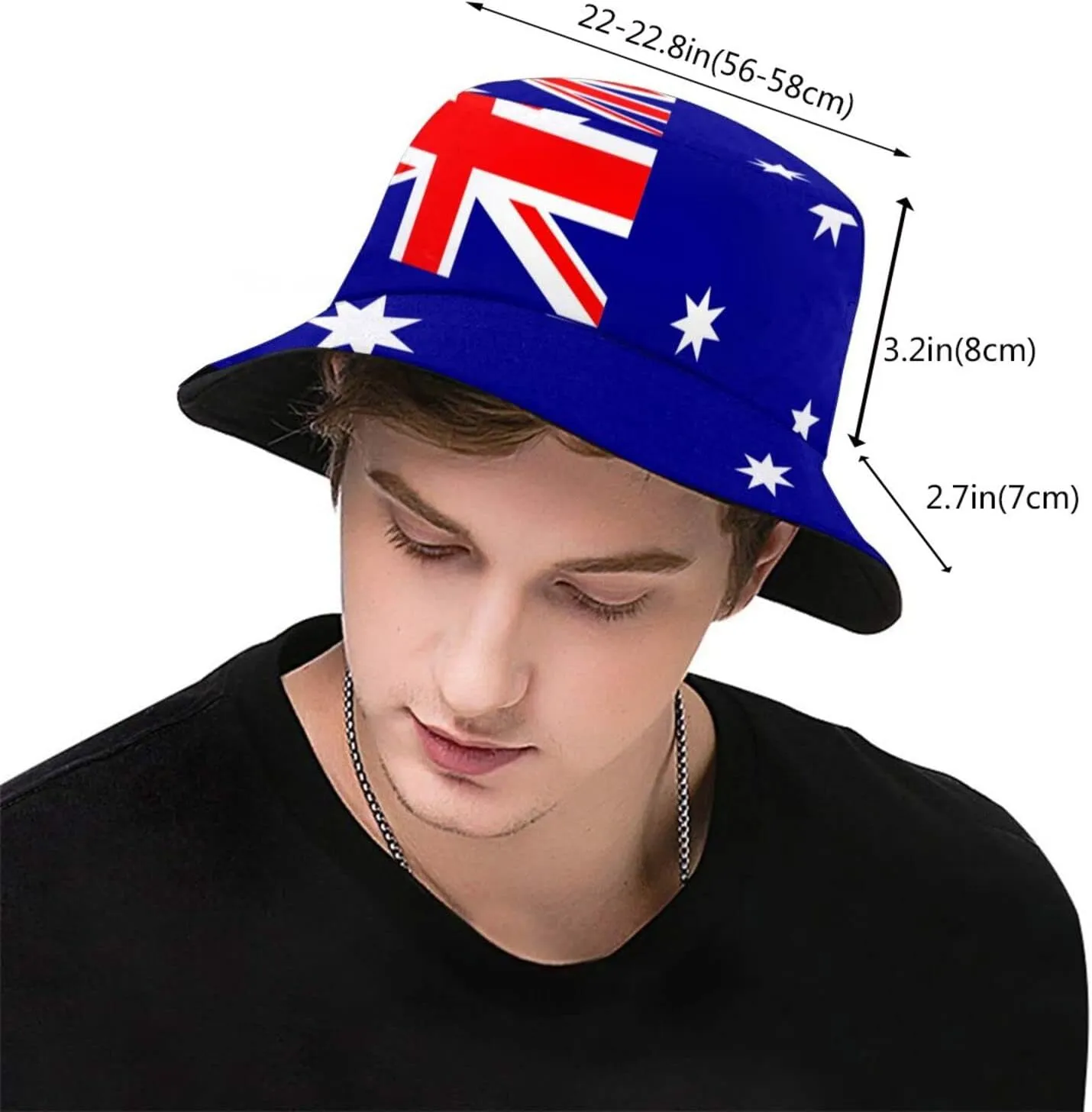 Cute Flag Bucket Hats Fashion Sun Cap Packable Outdoor Patriotic Fisherman Hat for Women Men
