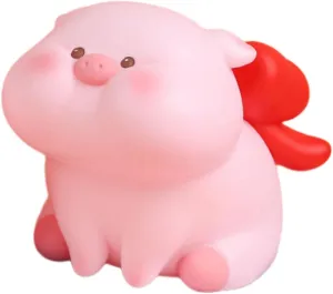 Cute Pig Shaped Vinyl Piggy Bank Creative Money Box for Adorable Desktop Saving Pot Fun Encourage Saving Money