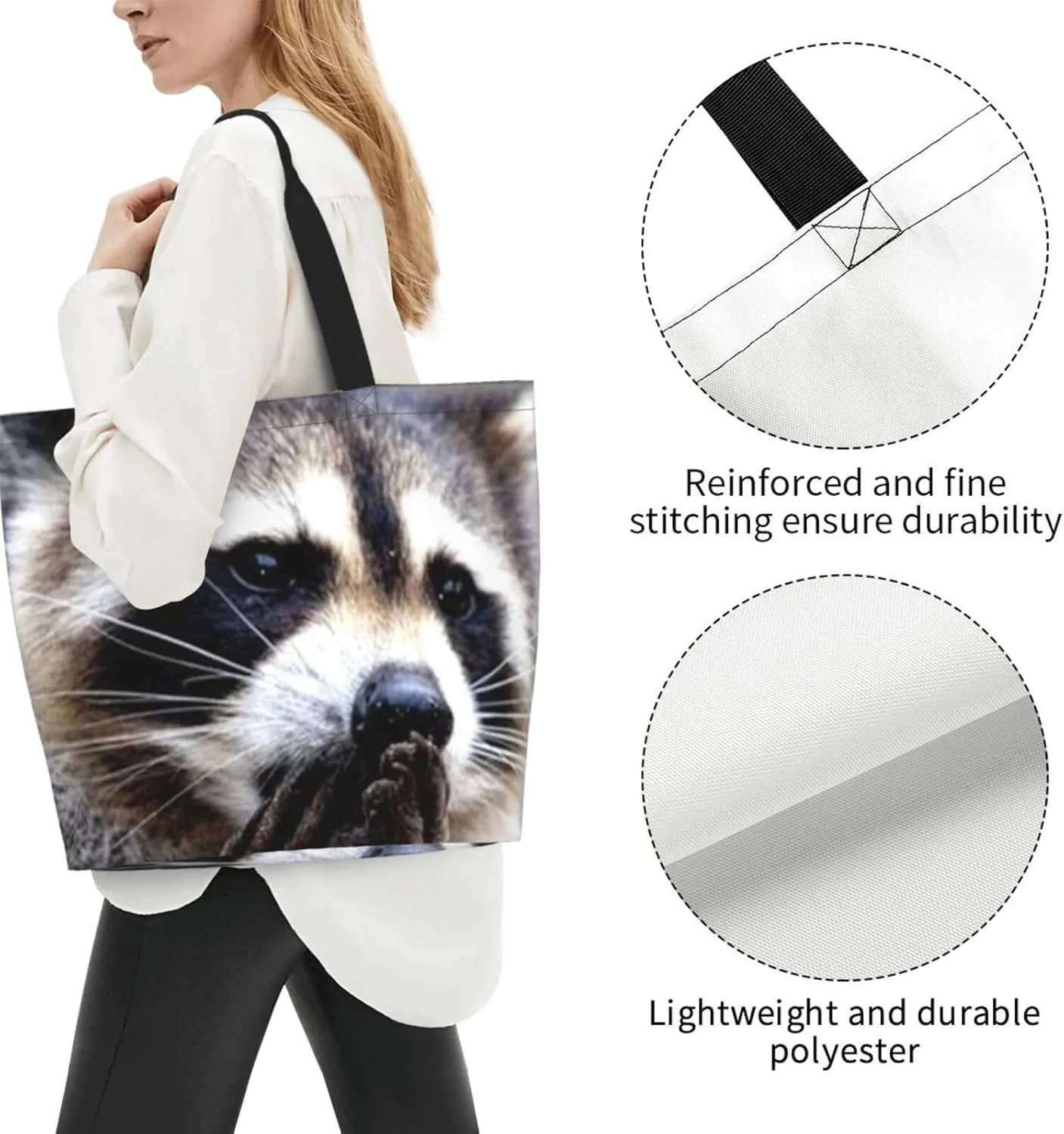 Cute Sheeps Tote Bag Shopping Bag Portable Handbags Tote Shoulder Bucket Bags for Women