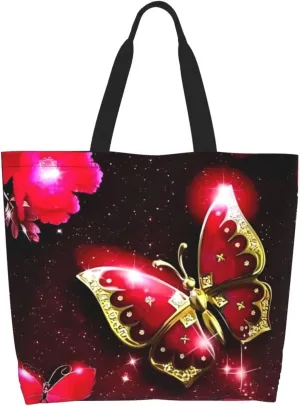 Dandelions Blow Into Birds Black Tote Bag Shopping Bag Portable Handbags Tote Shoulder Bucket Bags for Women 19.7x15.7