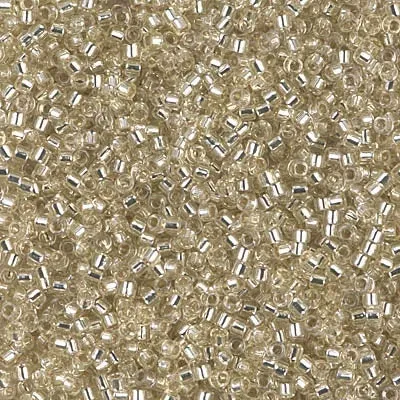 DB 1432, Lemonade-Silver Lined-Transparent - Miyuki Delica Beads - Size 11 - 5 grams - Japanese Cylinder Beads - Retail & Wholesale