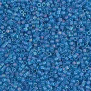 DB 862, Light Blue-Matte-AB-Trap.- Miyuki Delica Beads - Size 11 - 5 grams - Japanese Cylinder Seed Beads - Retail & Wholesale - Transparent