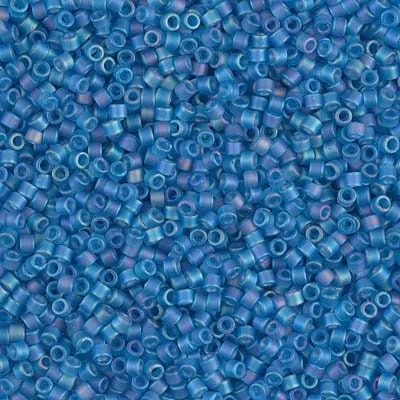 DB 862, Light Blue-Matte-AB-Trap.- Miyuki Delica Beads - Size 11 - 5 grams - Japanese Cylinder Seed Beads - Retail & Wholesale - Transparent