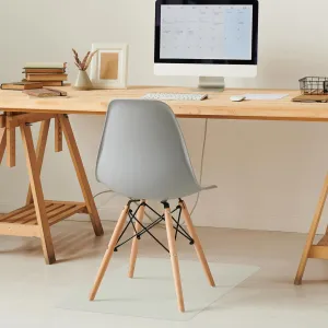 Desk Chair Mat for Hardwood Floor,Clear Chair mat for Hard Floors,Transparent Floor Mats Wood/Tile Protection Mat for Office & Home,Small Size Mat (19"*24")