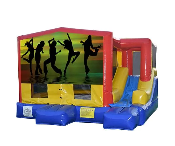 Disco Dance Small External Slide Jumping Castle
