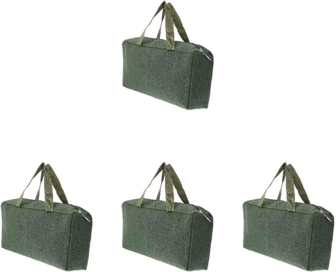 DOITOOL Multi Tool 4pcs Canvas Wearproof Bag Pliers Wide Organizer Electrician Pouch Bags Mouth Holder Car Duty Nails Tote Screwdrivers Handbag Storage for Heavy Container Tools Tool Mechanic Tools