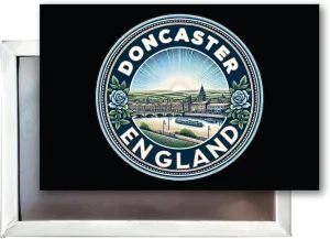 Doncaster England Souvenir Destination 2x3-Inch Fridge Magnet 4-Pack