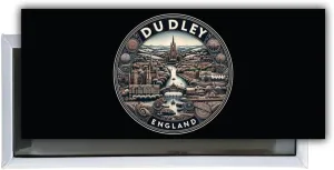 Dudley England Souvenir Destination Fridge Magnet 4.75 x 2 Inch 4-Pack