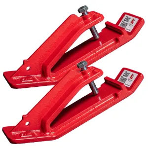 Edge Tamer® 2 PC 3" Wide. The Original, Patented, Made in USA Bucket Protector for Clearing Snow, Mulch, Leaves. Protects Driveways and Turf. Highest Quality Construction. for Buckets 54" and Smaller