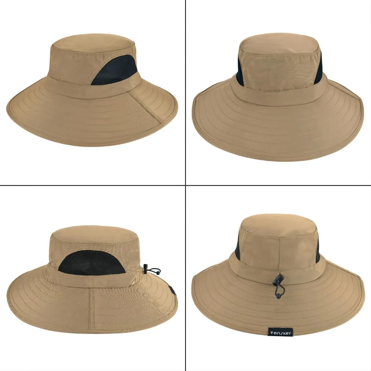 EINSKEY Wide Brim Sun Hat, UPF 50  UV Protection Waterproof Packable Bucket Hat for Men & Women, Fishing Hiking Beach Garden