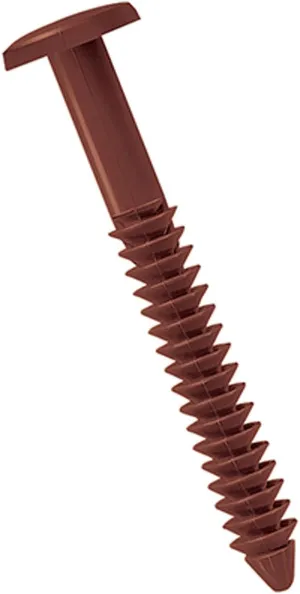 Ekena Millwork LVSL0008RD 3" Lifetime Vinyl Shutter-Lok's (8/Bag), Burgundy Red