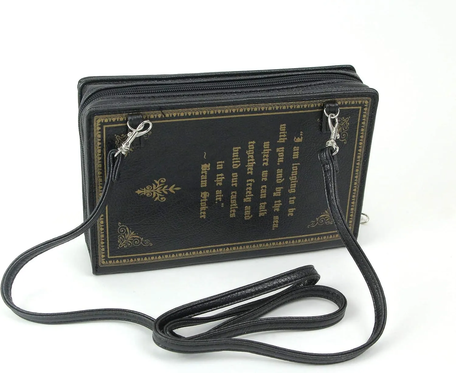 Elegant Literary Novelty Clutch Purse Collection: Book-Shaped Handbags with Crossbody and Wrist Strap Options