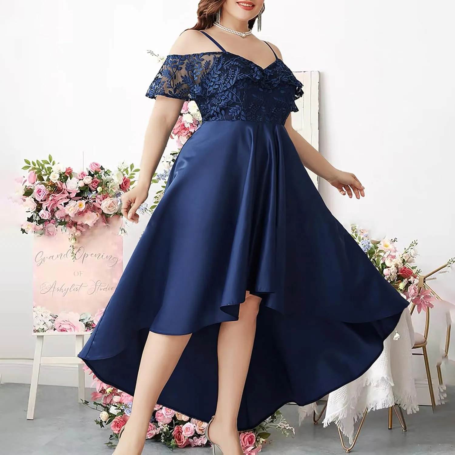 Elegant V Neck Dress for Women Fashionable Ruffle Sleeve Chiffon Midi Skirt Front Tie Wrap Comfy Dresses Prom Gowns