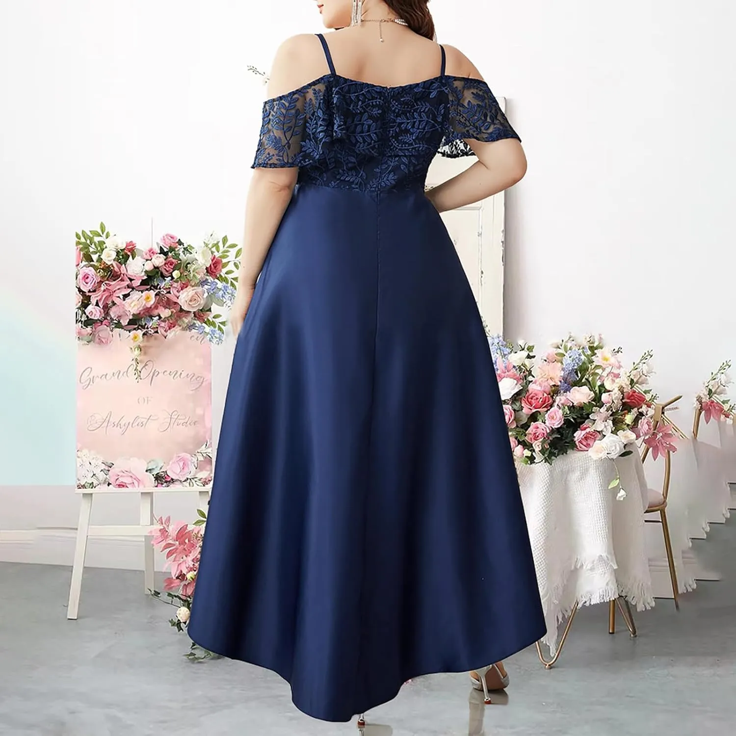 Elegant V Neck Dress for Women Fashionable Ruffle Sleeve Chiffon Midi Skirt Front Tie Wrap Comfy Dresses Prom Gowns