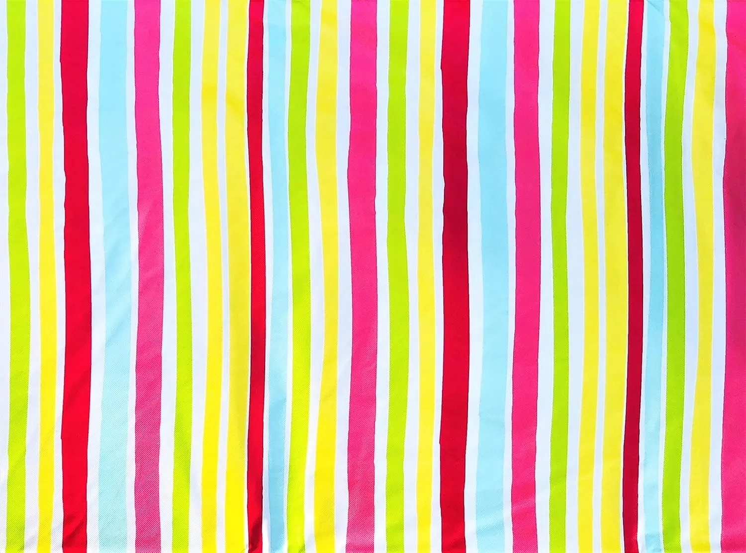 Elrene Home Fashions Colorful Summer Fun Candy Stripes Vinyl Flannel Back Tablecloth (52" x 90" Oblong)