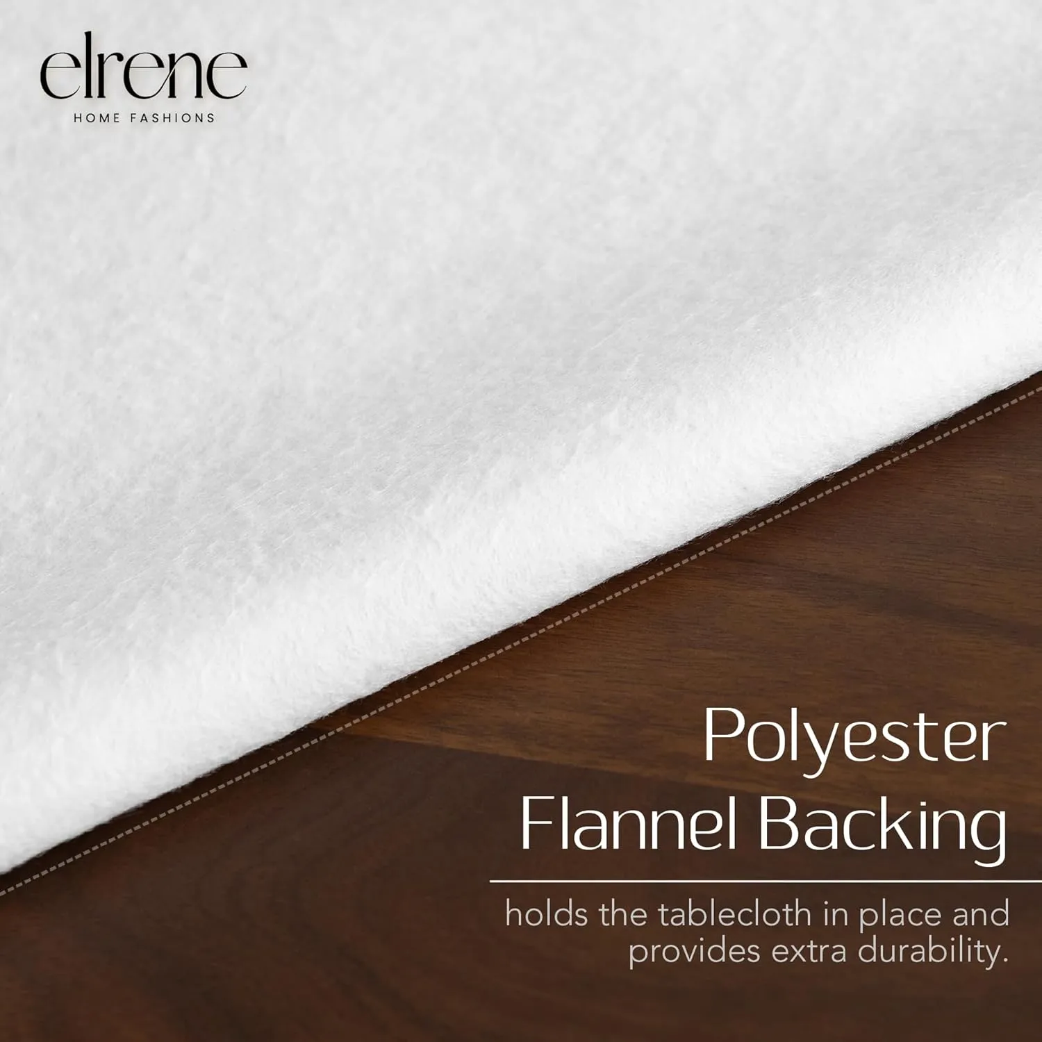 Elrene Home Fashions Harvest Vintage Leaves Water- and Stain-Resistant Vinyl Tablecloth with Flannel Backing, 60"x102" Rectangle