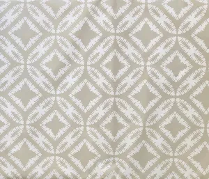 Elrene Home Fashions Summer Fun Bohemian Ikat Style Vinyl Flannel Back Tablecloth (52 x 70 Oblong, Gray) Grey