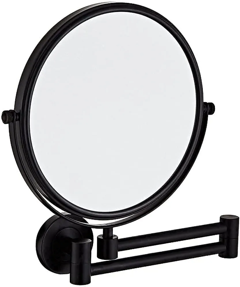 ELTOX Vanity Mirror,Wall Mounted Makeup Mirror with 10X Magnification,8 inch Double Sided Vanity Magnifying Mirror,Cosmetic Mirror Shaving Mirror for Bathroom Gold/Gold