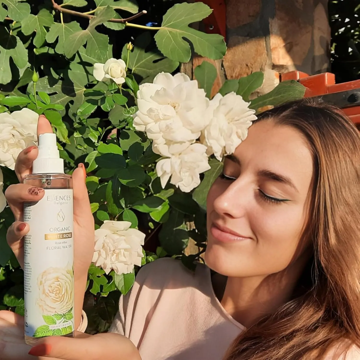 Essences Bulgaria | Organic White Rose Floral Water 8.5 Fl Oz | 250ml | Rosa alba | 100% Pure and Natural | Anti-Age Refreshing Beauty Mist | Alcohol-Free | Makeup Remover | Hydrating | Vegan