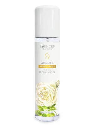 Essences Bulgaria | Organic White Rose Floral Water 8.5 Fl Oz | 250ml | Rosa alba | 100% Pure and Natural | Anti-Age Refreshing Beauty Mist | Alcohol-Free | Makeup Remover | Hydrating | Vegan