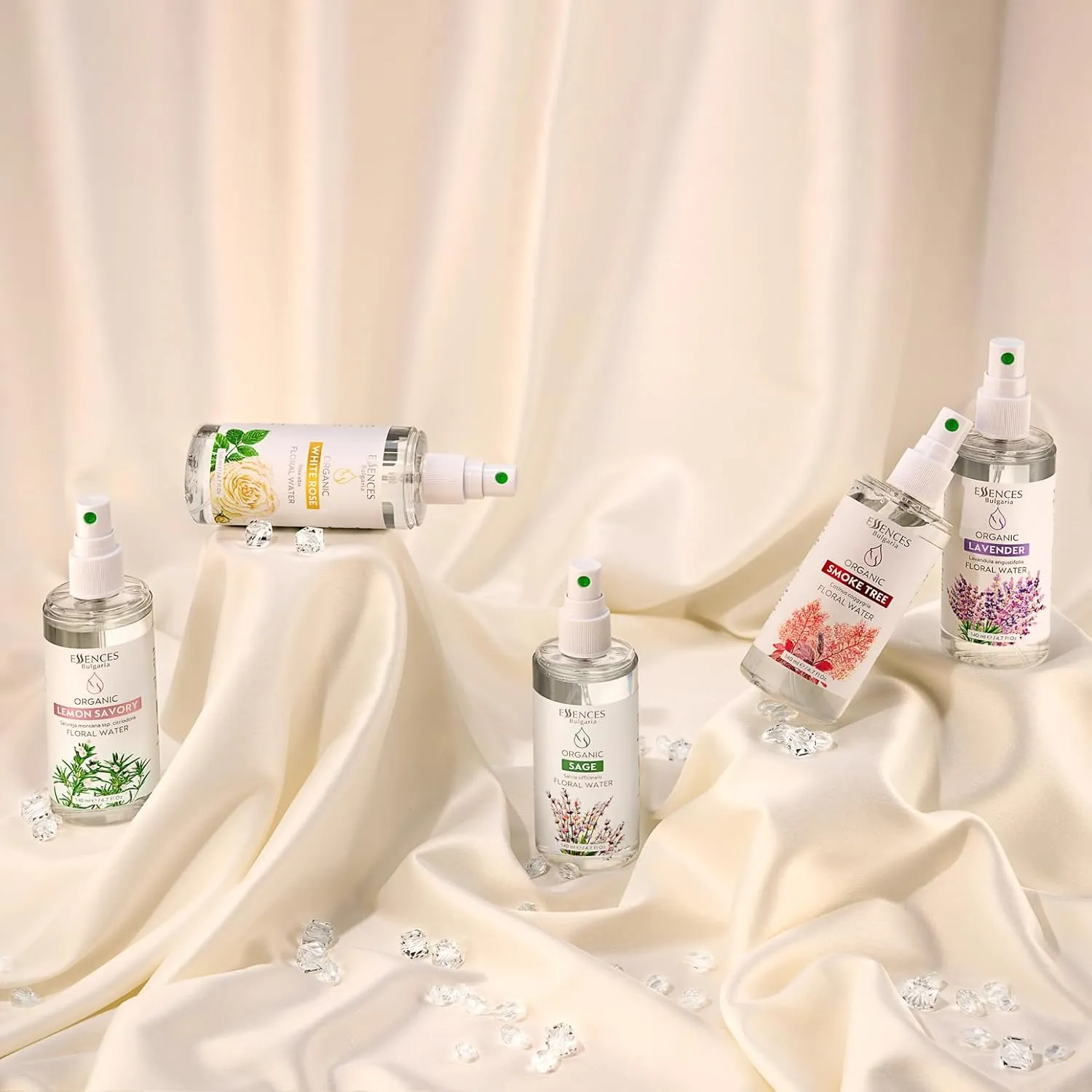 Essences Bulgaria | Organic White Rose Floral Water 8.5 Fl Oz | 250ml | Rosa alba | 100% Pure and Natural | Anti-Age Refreshing Beauty Mist | Alcohol-Free | Makeup Remover | Hydrating | Vegan