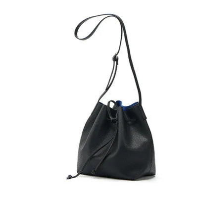 est M Bucket Bag All-Match Women PU Leather Hand Bag Top Famous Designer Bags Cross-Body Handbag Fashion Women Bags