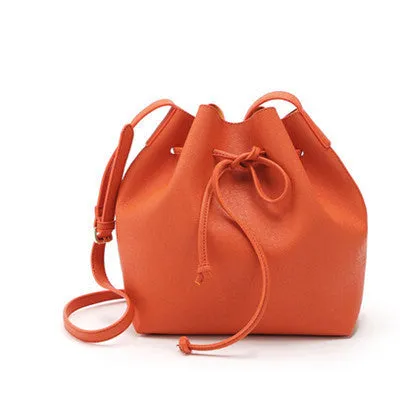 est M Bucket Bag All-Match Women PU Leather Hand Bag Top Famous Designer Bags Cross-Body Handbag Fashion Women Bags