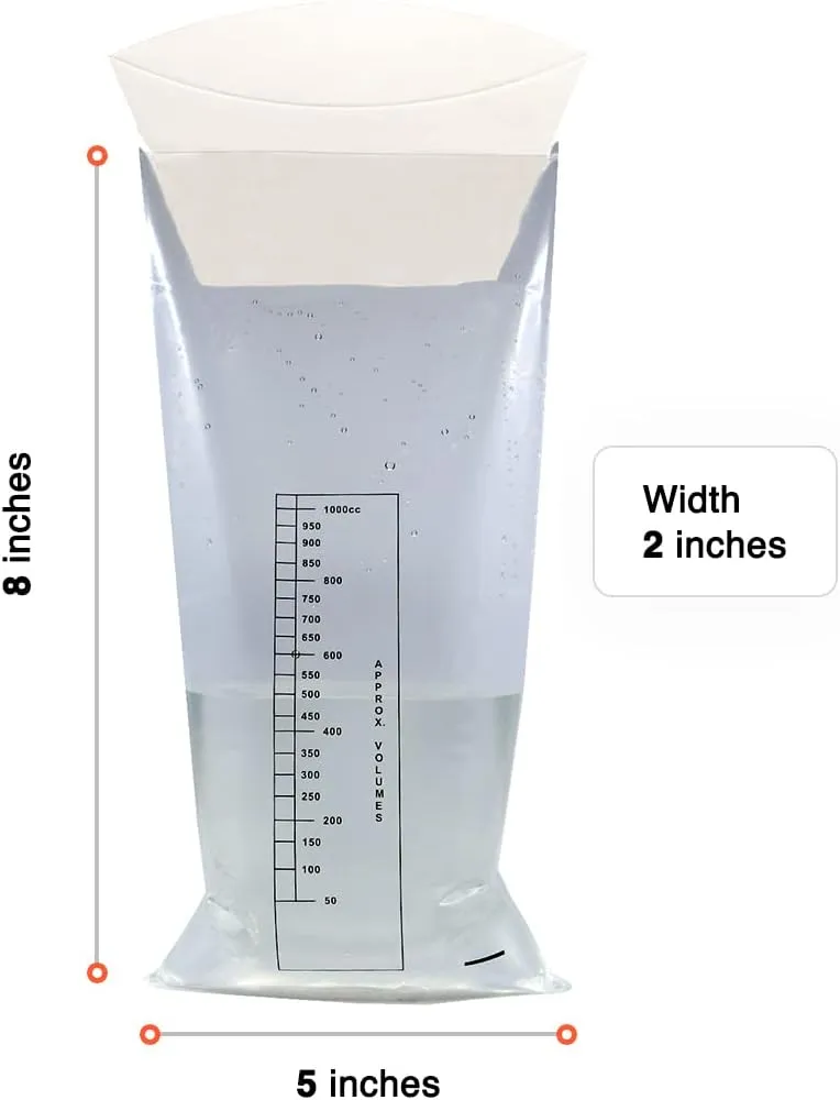 Ever Ready First Aid Emesis Vomit Bags with Funnel and Leakproof Non-Return Valve for Travel, Taxi, Motion Sickness, Pregnancy, Kids, etc. – 24 Pack