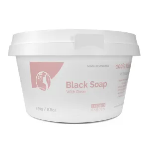 Fatima's Garden Rose Oil Black Soap - Natural Exfoliator, 250g