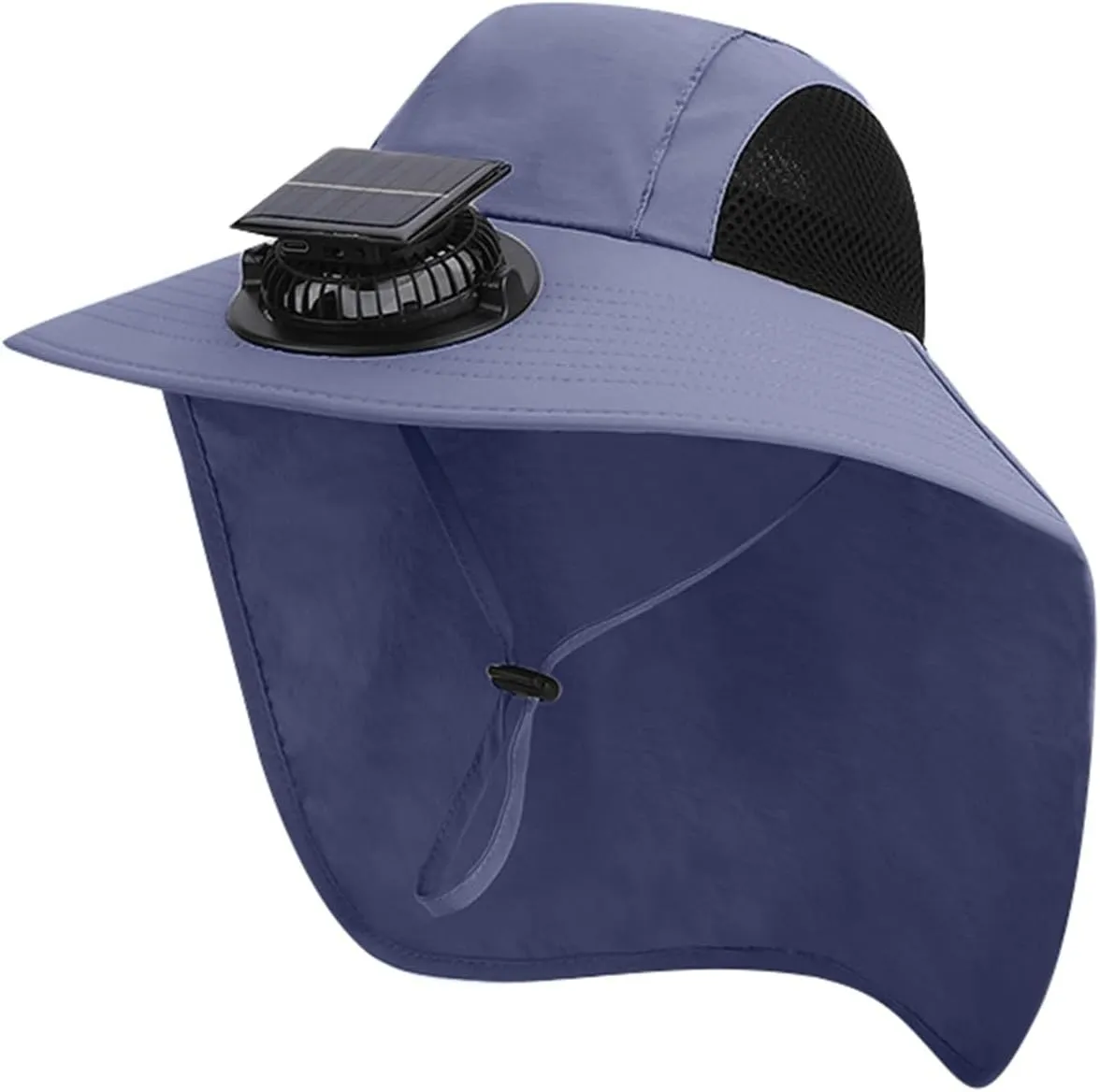 Fishing Cap Men Solar Fan Bucket Hat for Men Women UPF50  Sun Wide Brim Outdoor Sports Summer Fishing Hat Party