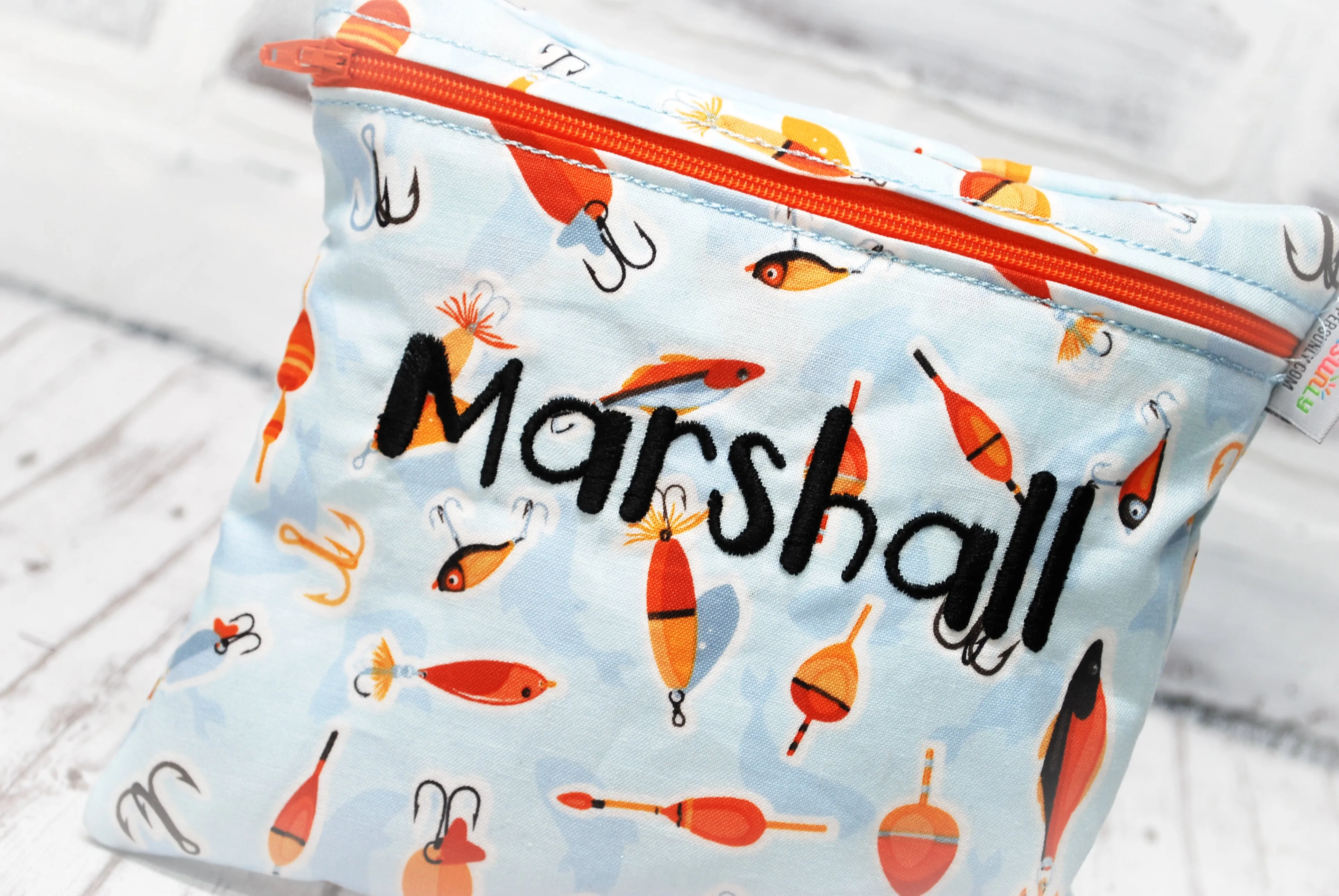 Fishing Lures Personalized Reusable Food Bag