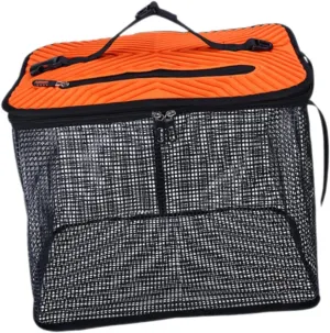 Fishing Net Fish Basket Sturdy Lightweight Portable Multiuse Foldable Fish Cage Fishing Bucket for Sea Fishing Outdoor Parts