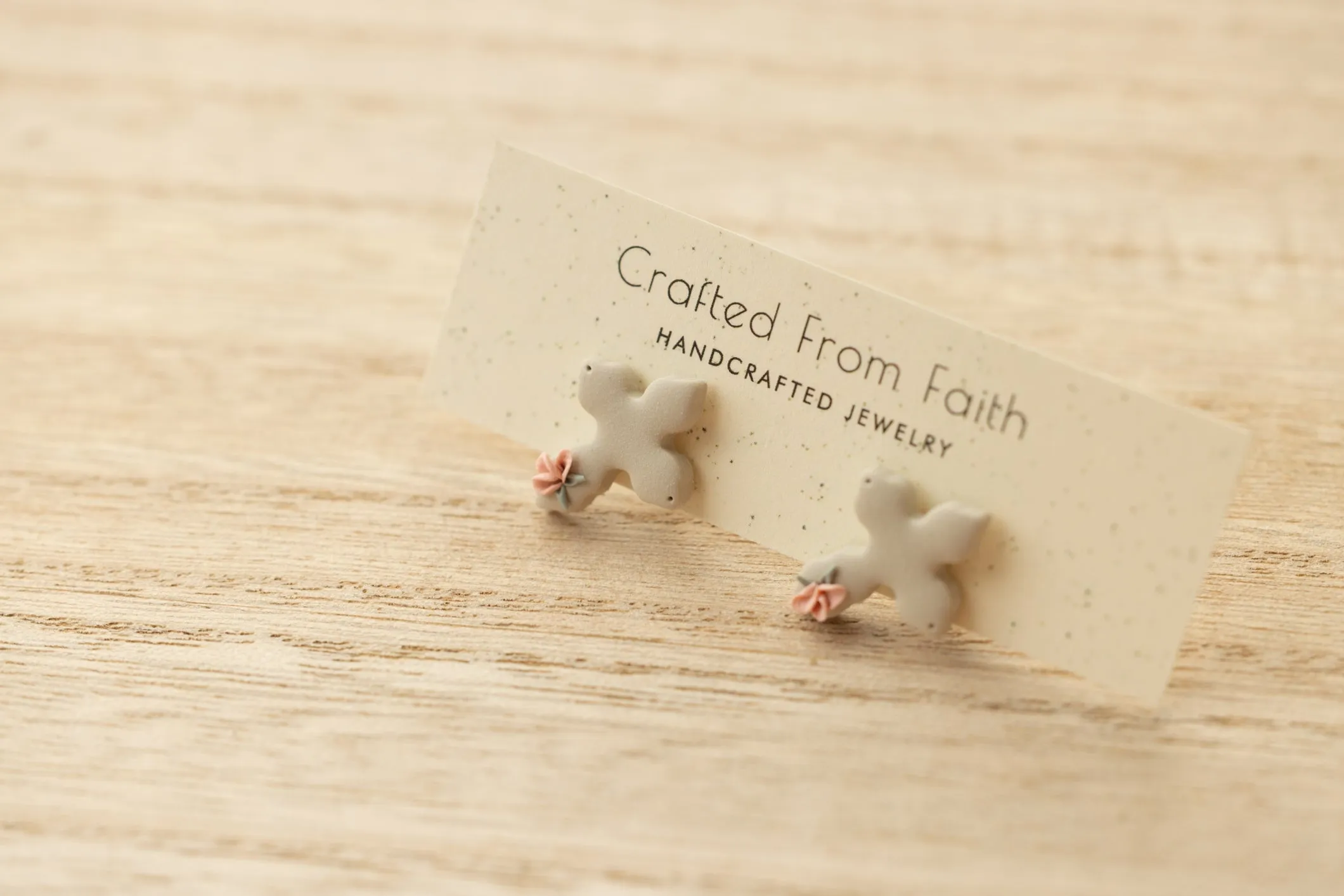 Floral Cross Studs