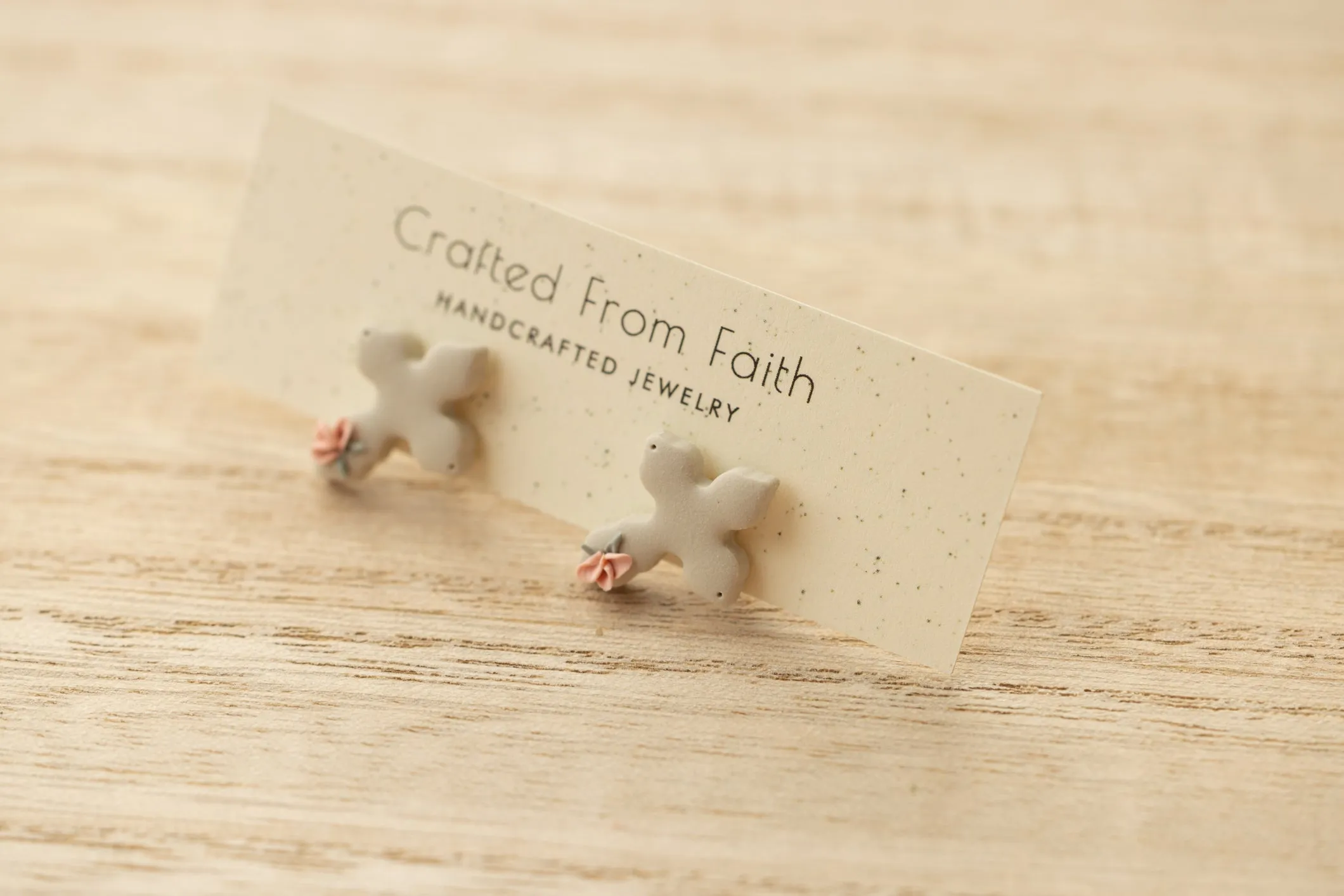 Floral Cross Studs