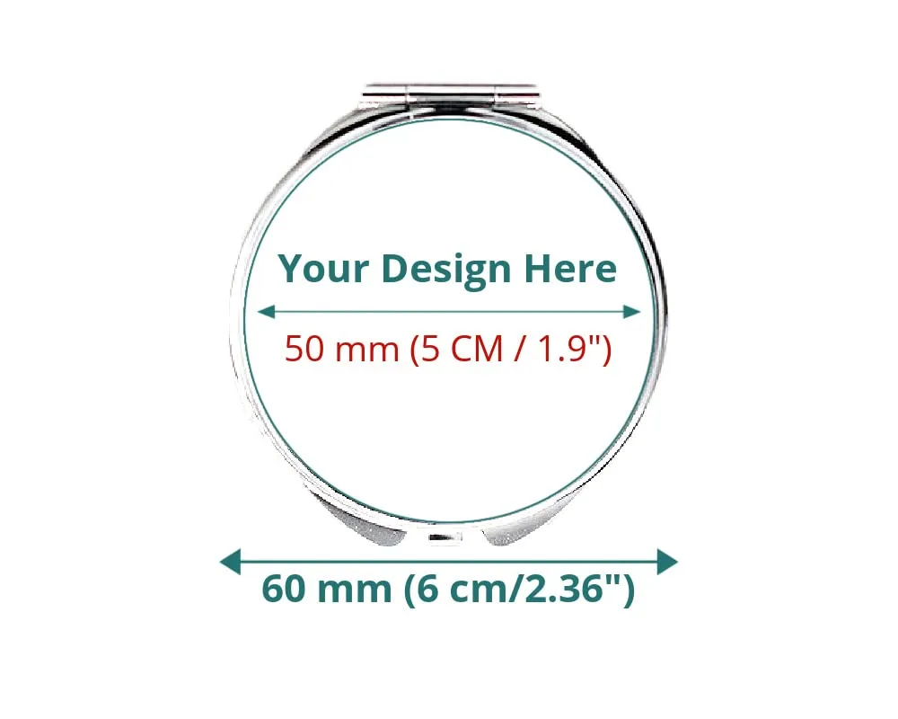 floral handheld mirror sister gift, cosmetic compact mirror, travel makeup mirror (STYLE A)