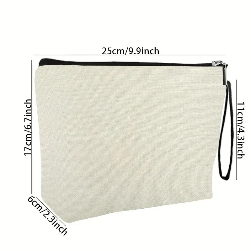 Floral Rabbit Fine Linen Square Makeup Bags