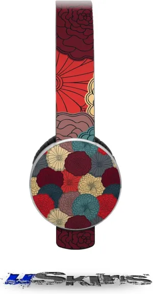 Flowers Pattern 04 Decal Style Skin (fits Sol Republic Tracks Headphones - Headphones NOT Included)