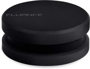 Fluance HiFi Vinyl Record Weight Stabilizer High Mass 760 gram Steel LP Disc Turntable Accessory with Antiresonance Rubberized Coating and Protective Velvet Pad for Vibration Damping (RW03)