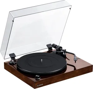 Fluance RT82 Reference High Fidelity Vinyl Turntable Record Player with Ortofon OM10 Cartridge, Speed Control Motor, High Mass MDF Wood Plinth, Vibration Isolation Feet - Walnut