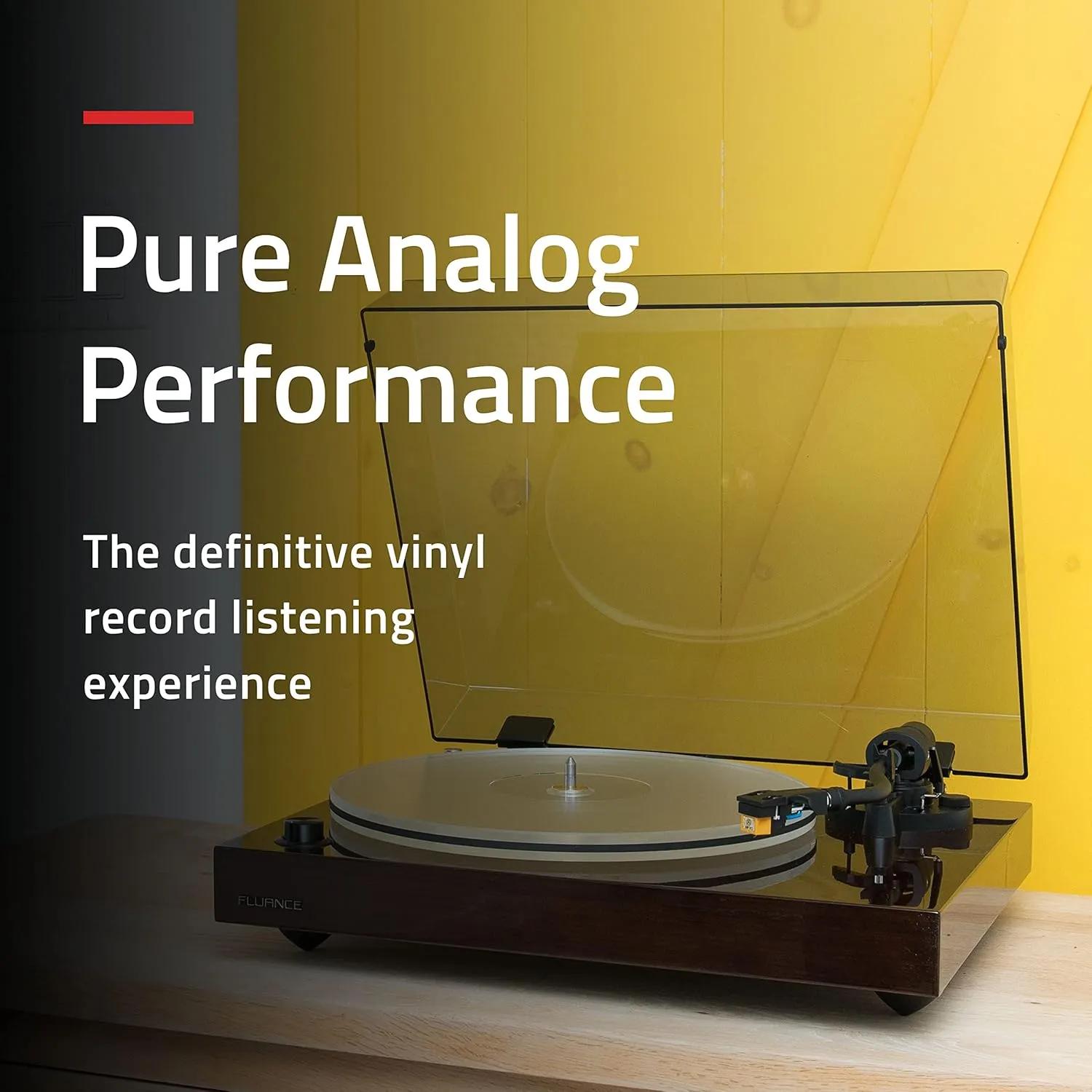 Fluance RT85N Reference High Fidelity Vinyl Turntable Record Player with Nagaoka MP-110 Cartridge Acrylic Platter Speed Control Motor High Mass MDF Wood Plinth Vibration Isolation Feet - Lucky Bamboo