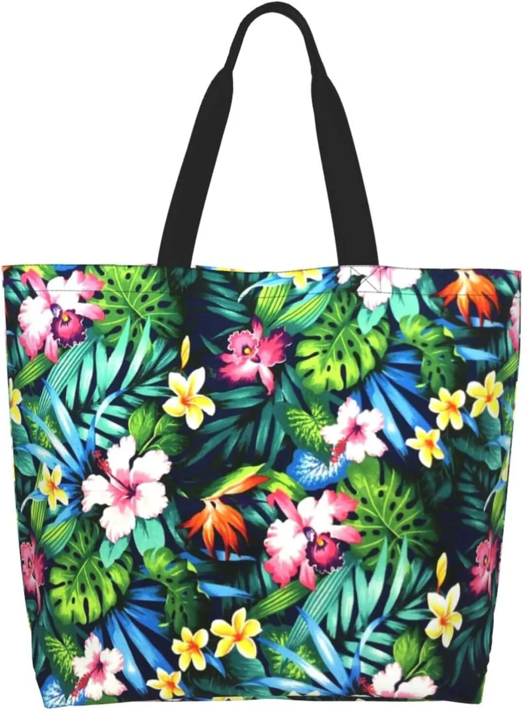 Flying bees and daisy flowers Tote Bag Shopping Bag Portable Handbags Tote Shoulder Bucket Bags for Women