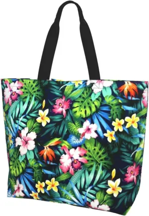 Flying bees and daisy flowers Tote Bag Shopping Bag Portable Handbags Tote Shoulder Bucket Bags for Women