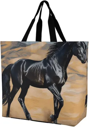 Foldable Grocery Bag Reusable Shopping Bag Resin Squirrel Tote Bag Casual Handbags for Work Shopping