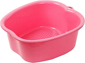 Foot Soak Tub Large Foot Bath Soak Tub with Massage Acupoint Feet Spa Massage Bath Bucket for feet Spa,Toe Nails, and Ankles,Pedicure Pink