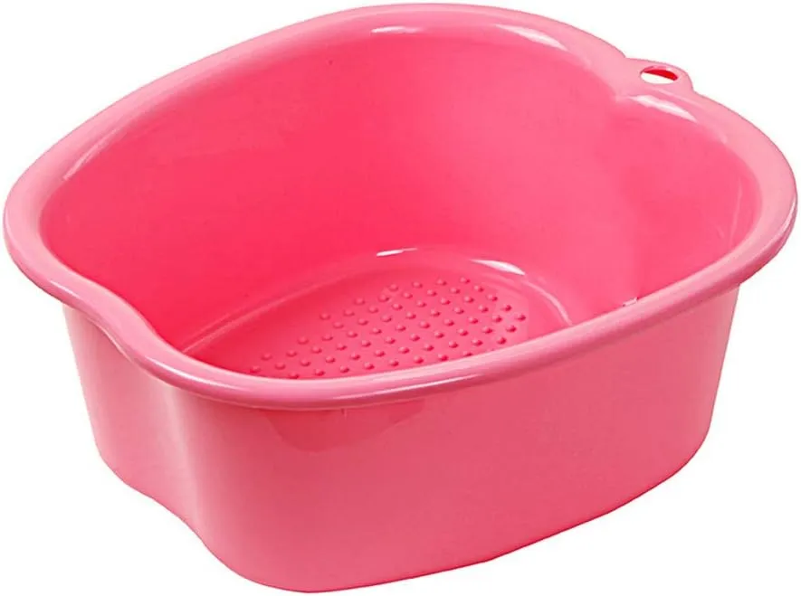 Foot Soak Tub Large Foot Bath Soak Tub with Massage Acupoint Feet Spa Massage Bath Bucket for feet Spa,Toe Nails, and Ankles,Pedicure Pink