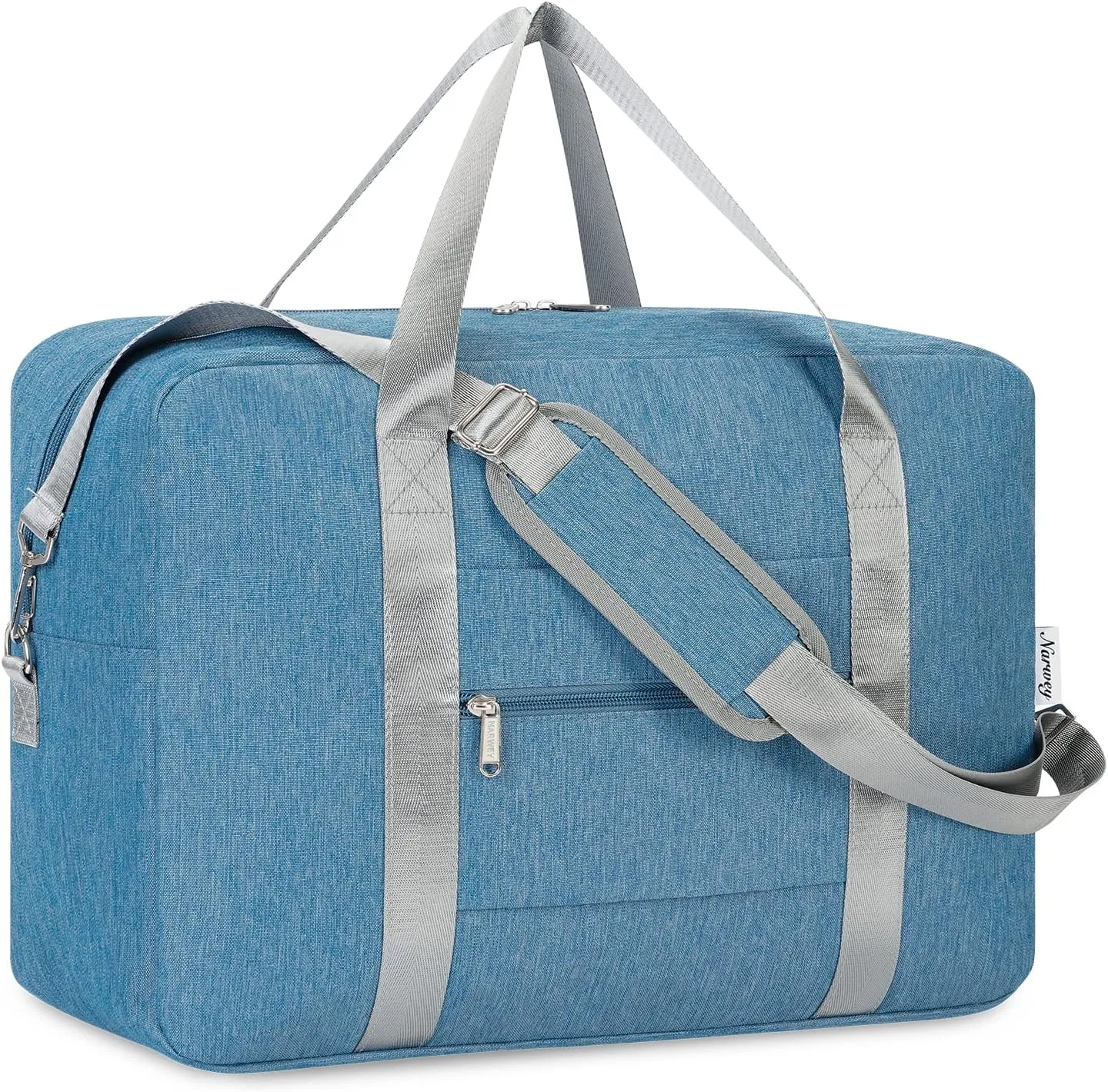 For Spirit Airlines Personal Item Bag 18x14x8 Foldable Travel Duffel Bag Underseat Carry on Luggage for Women and Men 30L (Navy Blue)