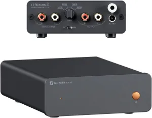 Fosi Audio Box X5 Phono Preamp for Turntable, Mini Preamplifier Home Audio for MM & MC Cartridge Turntable/Phonograph Record Player/Active Speakers, 4-Level Adjustable Gain 38/48/56/66 dB with RCA