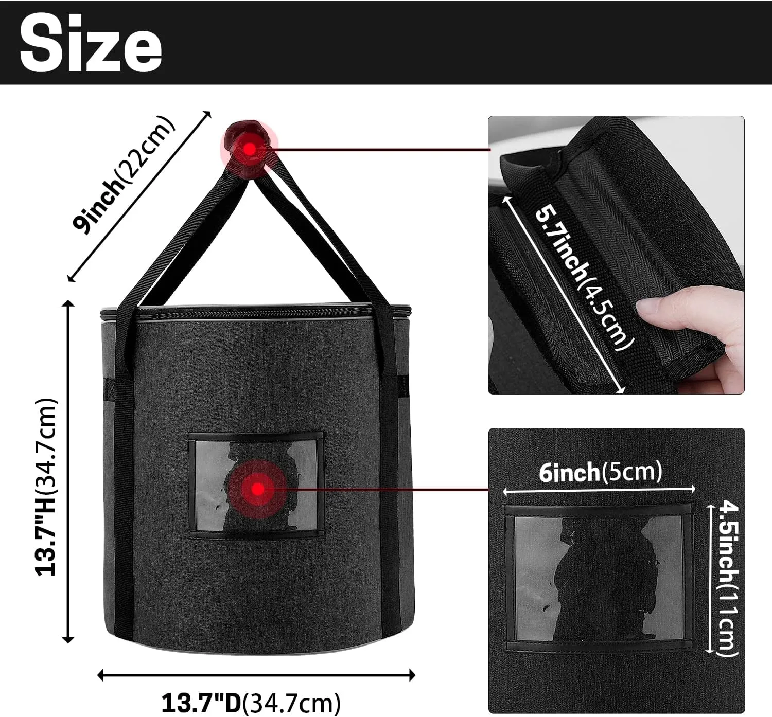 Fuel Pellet Storage Bag, 20 LBs Wood Pellet Container，Waterproof Smoker Charcoal Storage Dispenser/Bucket for Campping, Grill, Outdoor