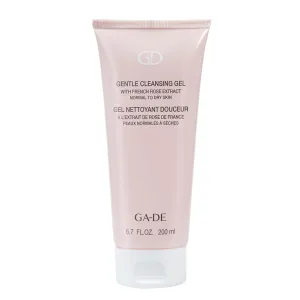 GA-DE Gentle Cleansing Gel - Normal to Dry Skin - Nourishing Fresh Cleansing Gel with French Rose, Purple Orchid, and Vitamin E - 6.7 oz